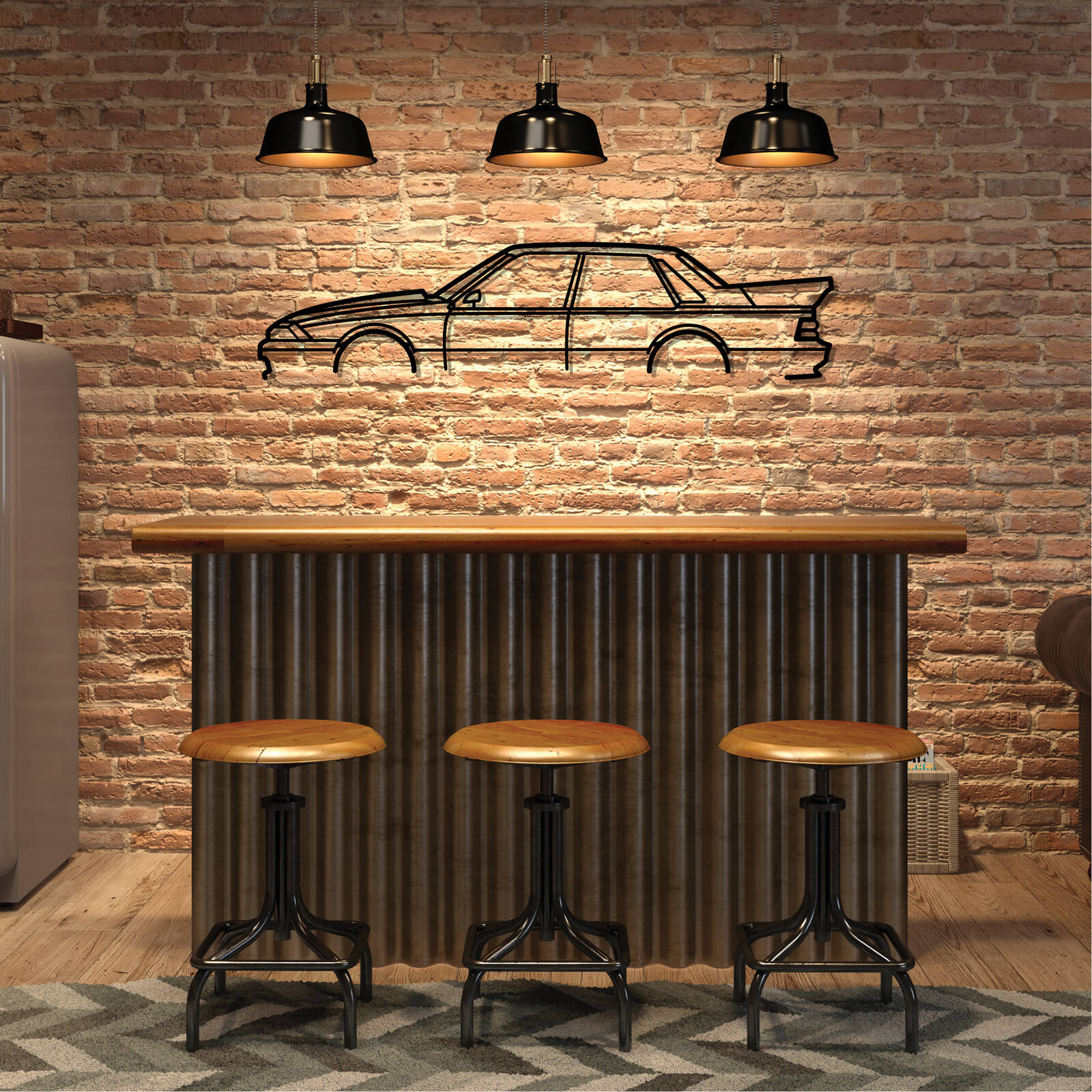 VL Walkinshaw Silhouette Metal Wall Art