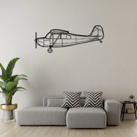 Aeronca 7AC Champion Ð Classic Two-Seat Taildragger Silhouette Metal Wall Art