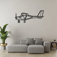 Aeroprakt A22LS (2019) Ð Modern Light Sport Aircraft Silhouette Metal Wall Art