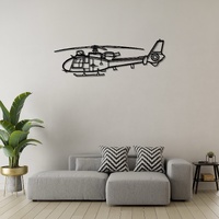 Aerospatiale SA342M1 Gazelle Ð Agile Light Helicopter Silhouette Metal Wall Art