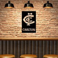 Carlton Blues AFL Team Metal Wall Art