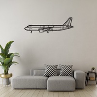 Airbus A320 Ð Popular Single-Aisle Jet Silhouette Metal Wall Art
