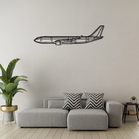 Airbus A330-200 Ð Long-Range Widebody Jet Silhouette Metal Wall Art