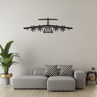 Airbus A400M Atlas Ð Tactical & Strategic Military Transport Silhouette Metal Wall Art