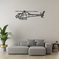 Airbus Eurocopter AS350 B3 Ð High-Performance Light Helicopter Silhouette Metal Wall Art
