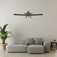 Air Tractor 802 Ð Heavy-Duty Agricultural Aircraft Silhouette Metal Wall Art