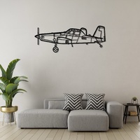 Air Tractor L3Harris OA-1K Sky Warden Ð Versatile Light Attack & ISR Aircraft Silhouette Metal Wall Art