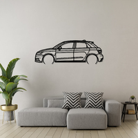 Audi A1 Sportback Silhouette Metal Wall Art