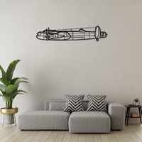 Avro Lancaster Ð Iconic World War II Heavy Bomber Silhouette Metal Wall Art