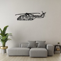 AW101 Merlin Ð Advanced Medium-Lift Helicopter Silhouette Metal Wall Art