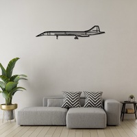 BAC Concorde Ð Iconic Supersonic Passenger Jet Silhouette Metal Wall Art