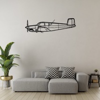 Beechcraft Bonanza F35 Ð Classic Single-Engine Aircraft Silhouette Metal Wall Art