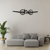 Beechcraft Twin Bonanza D50B Ð Twin-Engine Light Aircraft Silhouette Metal Wall Art