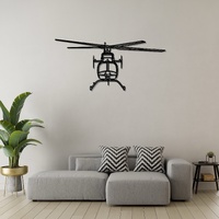 Bell 407 Ð Versatile Single-Engine Helicopter Silhouette Metal Wall Art