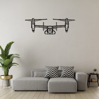 Bell Boeing MV-22 Osprey Ð Tiltrotor Military Aircraft Silhouette Metal Wall Art