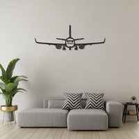 Boeing 737-800NG Ð Next Generation Narrow-Body Airliner Silhouette Metal Wall Art