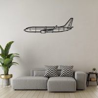 Boeing 737-800 Ð Modern Narrow-Body Airliner Silhouette Metal Wall Art