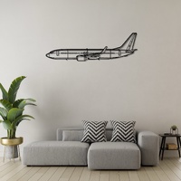 Boeing 737-800 (1) Ð Reliable Narrow-Body Airliner Silhouette Metal Wall Art