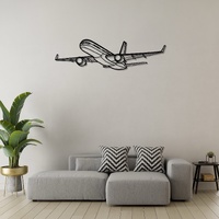 Boeing 757-200 Ð Narrow-Body Medium-Haul Airliner Silhouette Metal Wall Art