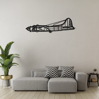 Boeing B-17 Flying Fortress Ð Legendary WWII Bomber Silhouette Metal Wall Art