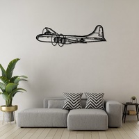 Boeing B-29 Superfortress 1944 Ð Iconic WWII Bomber Silhouette Metal Wall Art