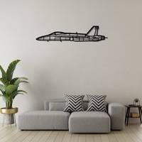 Boeing F/A-18C Hornet Ð Multirole Fighter Aircraft Silhouette Metal Wall Art