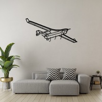 Boeing Insitu RQ-21 Blackjack Ð Tactical Unmanned Aerial System (UAS) Silhouette Metal Wall Art