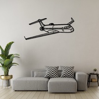 Bombardier CRJ700 Ð Regional Jet Aircraft Silhouette Metal Wall Art