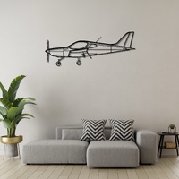 Bristell Ð Light Sport Aircraft Silhouette Metal Wall Art