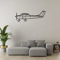 Cessna 150 Ð Two-Seat Light Aircraft Silhouette Metal Wall Art