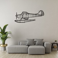 Cessna 170B Ð Floatplane Version Silhouette Metal Wall Art