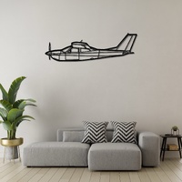 Cessna 177RG Cardinal Ð Retractable Gear Light Aircraft Silhouette Metal Wall Art