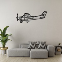 Cessna 182 Ð Four-Seat Light Aircraft Silhouette Metal Wall Art