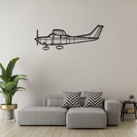 Cessna 182P Skylane Ð Four-Seat Light Aircraft Silhouette Metal Wall Art