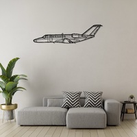 Cessna 525B CJ3 Ð Light Business Jet Silhouette Metal Wall Art