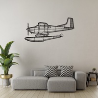 Cessna A185F Ð Floatplane Variant Silhouette Metal Wall Art