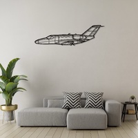 Cessna Citation Mustang Ð Very Light Business Jet Silhouette Metal Wall Art