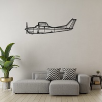 Cessna R182 Ð High-Performance Single-Engine Aircraft Silhouette Metal Wall Art