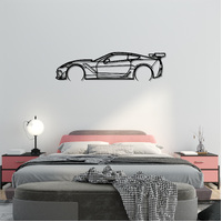 Chevrolet C7 Corvette ZR1 Silhouette Metal Wall Art