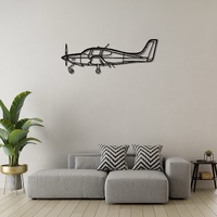 Cirrus SR20 Ð Four-Seat Single-Engine Aircraft Silhouette Metal Wall Art