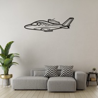 Cirrus Vision SF50 Ð Personal Jet Aircraft Silhouette Metal Wall Art