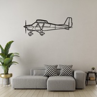 Comco Ikarus C42B Ð Ultralight Light Aircraft Silhouette Metal Wall Art