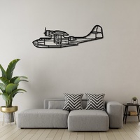 Consolidated PBY Catalina Ð Amphibious Patrol Aircraft Silhouette Metal Wall Art