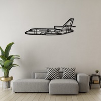 Dassault Falcon 50 Ð Tri-Engine Long-Range Business Jet Silhouette Metal Wall Art