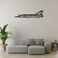 Dassault Mirage F1CT Ð Ground Attack Fighter Aircraft Silhouette Metal Wall Art
