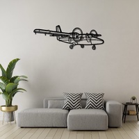de Havilland Canada DHC-6 Twin Otter Ð Versatile STOL Aircraft Silhouette Metal Wall Art