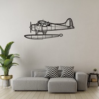 de Havilland Canada DHC-2 Mk I Ð Classic Bush and Utility Aircraft Silhouette Metal Wall Art