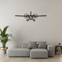 de Havilland Canada DHC-6 Twin Otter Ð Versatile STOL Aircraft Silhouette Metal Wall Art