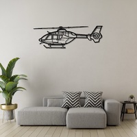 Eurocopter EC135 T2 Ð Twin-Engine Light Utility Helicopter Silhouette Metal Wall Art