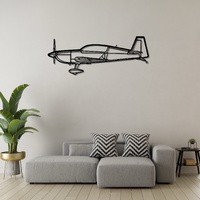 Extra 300LP Ð High-Performance Aerobatic Aircraft Silhouette Metal Wall Art